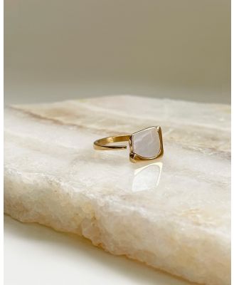 Arms Of Eve - Cleo Gold and Mother of Pearl Ring - Jewellery (Gold) Cleo Gold and Mother of Pearl Ring