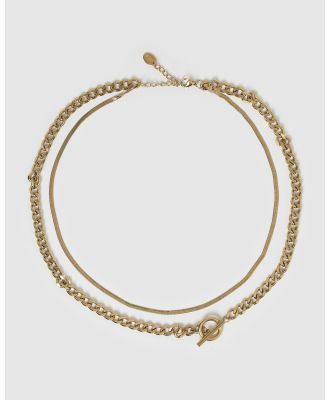 Arms Of Eve - Dolce Double Stack Gold Necklace - Jewellery (Gold) Dolce Double Stack Gold Necklace