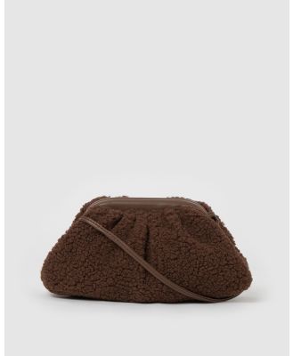 Arms Of Eve - Leana Mini Hand Bag   Chocolate - Clutches (Brown) Leana Mini Hand Bag - Chocolate