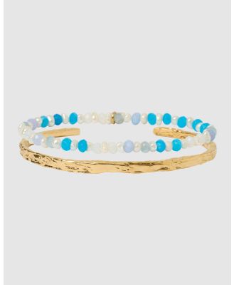 Arms Of Eve - Petal Bracelet Stack   Ocean - Jewellery (Blue) Petal Bracelet Stack - Ocean