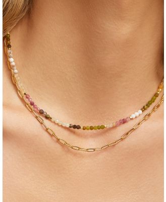 Arms Of Eve - Saffron Gemstone Necklace - Jewellery (Gold) Saffron Gemstone Necklace