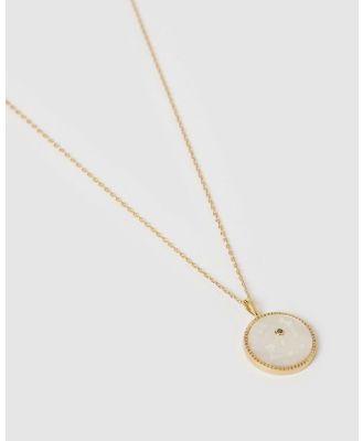 Arms Of Eve - Scorpio Zodiac Pearl Charm Necklace - Jewellery (Gold) Scorpio Zodiac Pearl Charm Necklace