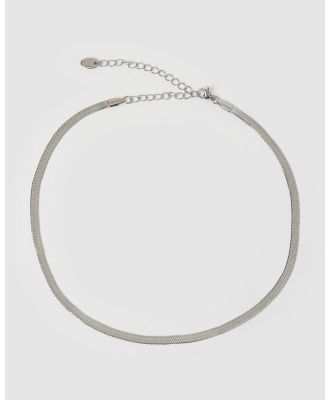 Arms Of Eve - Sylvia Silver Snake Chain Necklace - Jewellery (Silver) Sylvia Silver Snake Chain Necklace