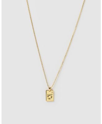 Arms Of Eve - Taurus Zodiac Gold Tag Necklace - Jewellery (Gold) Taurus Zodiac Gold Tag Necklace