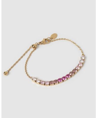 Arms Of Eve - Zalia Gold Bracelet   Rose - Jewellery (Pink) Zalia Gold Bracelet - Rose