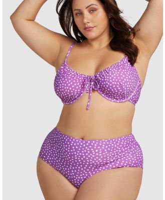 Artesands - A'pois Purple Degas Bikini Top - Bikini Tops (Purple) A'pois Purple Degas Bikini Top