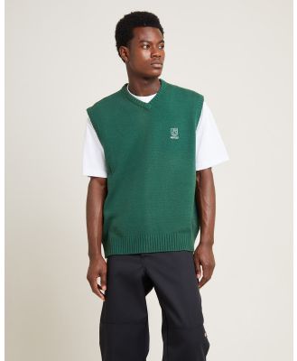 Arvust - Service Knit Vest - Coats & Jackets (GREEN) Service Knit Vest