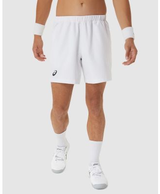 ASICS - Court 7 Inch Shorts   Men's - Shorts (Brilliant White) Court 7-Inch Shorts - Men's