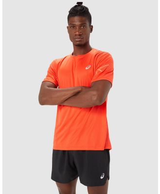 ASICS - Icon SS Top - T-Shirts & Singlets (True Red & Sunrise Red) Icon SS Top