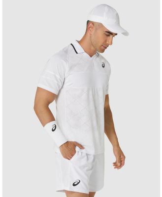 ASICS - Match Polo.Shirt   Men's - Shirts & Polos (Brilliant White) Match Polo.Shirt - Men's