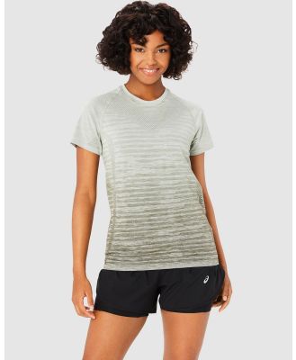 ASICS - Seamless SS Top - T-Shirts & Singlets (Mantle Green & Olive Grey) Seamless SS Top