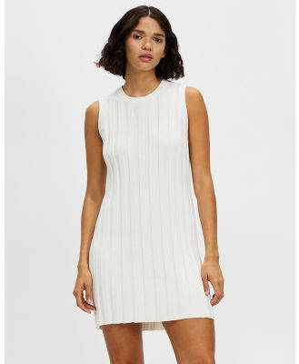 Assembly Label - Alana Knit Rib Mini Dress - Dresses (Antique White) Alana Knit Rib Mini Dress
