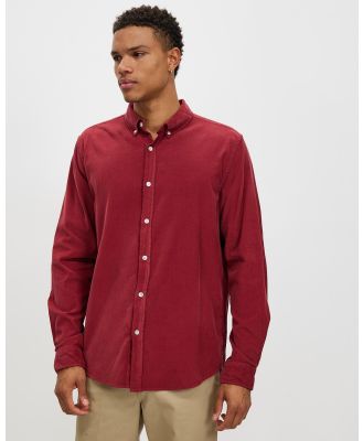 Assembly Label - Cord Long Sleeve Shirt - Shirts & Polos (Syrah) Cord Long Sleeve Shirt