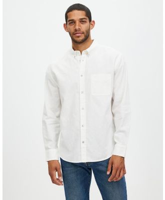 Assembly Label - Everyday Linen & Cotton LS Shirt - Shirts & Polos (White) Everyday Linen & Cotton LS Shirt