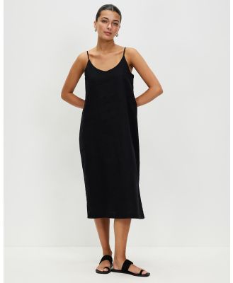Assembly Label - Linen Slip Dress - Dresses (Black) Linen Slip Dress
