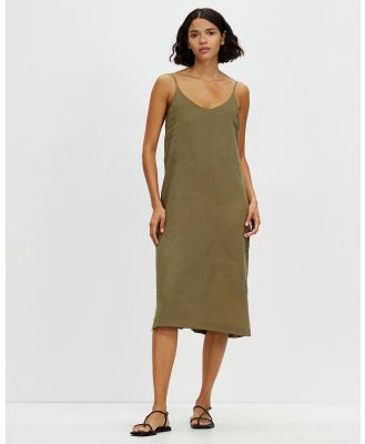 Assembly Label - Linen Slip Dress - Dresses (Pea) Linen Slip Dress