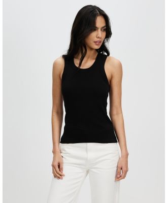 Assembly Label - Miana Rib Tank - Tops (True Black) Miana Rib Tank