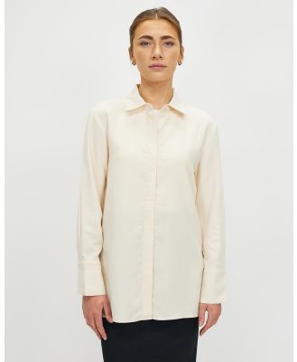 Assembly Label - Morgan Long Sleeve Shirt - Tops (Cream) Morgan Long Sleeve Shirt