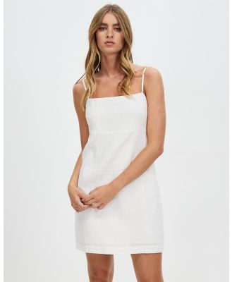 Assembly Label - Selene Linen Mini Dress - Dresses (White) Selene Linen Mini Dress