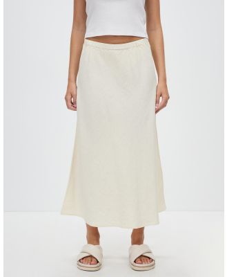 Assembly Label - Stella Linen Bias Skirt - Skirts (Stone) Stella Linen Bias Skirt