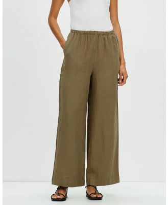 Assembly Label - Stella Linen Pants - Pants (Pea) Stella Linen Pants