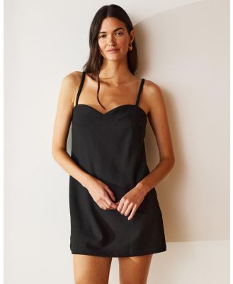 Atmos&Here - Audrey Crepe Shift Dress - Dresses (Black) Audrey Crepe Shift Dress