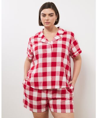 Atmos&Here Curvy - Holly Short PJ Set - Two-piece sets (Red Gingham) Holly Short PJ Set