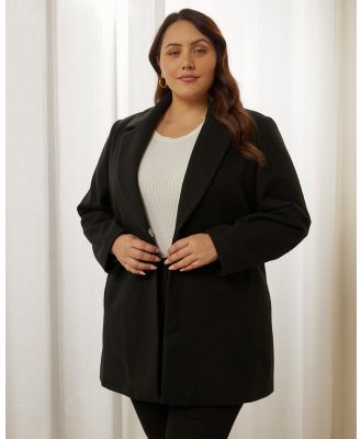 Atmos&Here Curvy - Tate Coat - Coats & Jackets (Black) Tate Coat