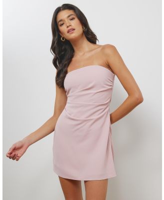 Atmos&Here - Danica Strapless Mini Dress - Dresses (Pink) Danica Strapless Mini Dress