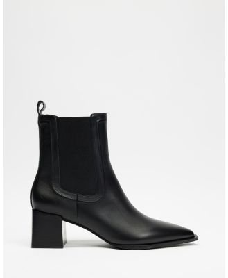Atmos&Here - Elsa Leather Ankle Boots - Boots (Black Leather) Elsa Leather Ankle Boots