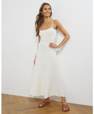 Atmos&Here - Gaelle Knit Midi Dress - Dresses (White) Gaelle Knit Midi Dress