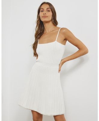 Atmos&Here - Gaelle Knit Mini Dress - Dresses (White) Gaelle Knit Mini Dress