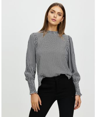 Atmos&Here - Georgina Top - Clothing (Houndstooth) Georgina Top