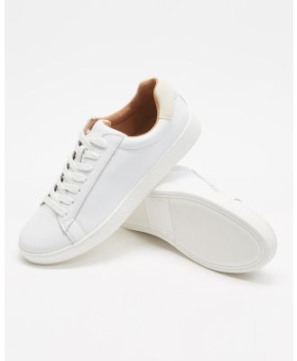 Atmos&Here - Leo Leather Sneakers - Sneakers (White Leather & Cream Suede) Leo Leather Sneakers