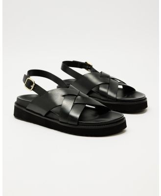 Atmos&Here - Marlena Sandals - Sandals (Black Leather) Marlena Sandals