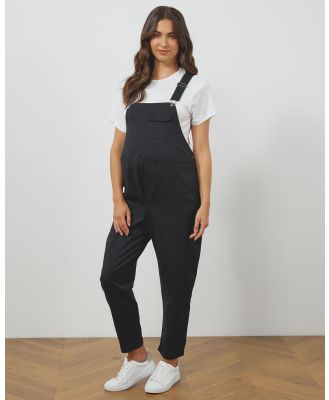 Atmos&Here Maternity  - Bobbie Maternity Overalls - Jumpsuits & Playsuits (Black) Bobbie Maternity Overalls