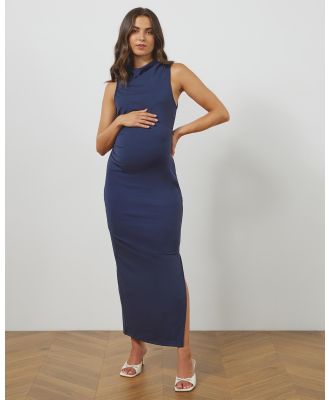 Atmos&Here Maternity  - Tess Jersey Maxi Dress - Dresses (Navy) Tess Jersey Maxi Dress