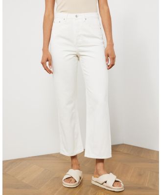 Atmos&Here - Milla Straight Leg Jeans - Crop (Off White) Milla Straight Leg Jeans