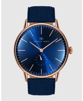 August Berg - Serenity 40mm Blue Watch - Watches (Rose Gold) Serenity 40mm Blue Watch