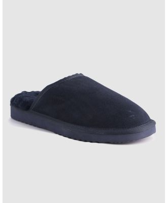 AusWooli Ugg Boots - Manly Sheepskin Wool Slippers - Boots (Navy) Manly Sheepskin Wool Slippers