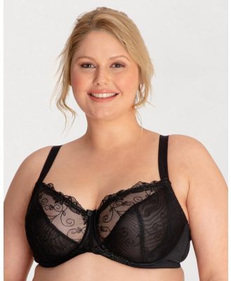 Ava & Audrey  - Elizabeth Embroidered Full Cup Underwired Bra - Underwire Bras (Black) Elizabeth Embroidered Full Cup Underwired Bra