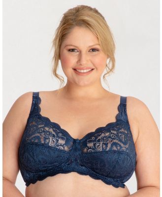 Ava & Audrey  - Lucille Lace Wire free Bra - Soft Cup Bras (Navy) Lucille Lace Wire-free Bra