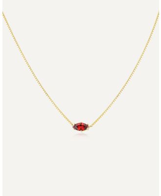 Avant Studio - Birthstone Necklace January - Jewellery (Red) Birthstone Necklace January
