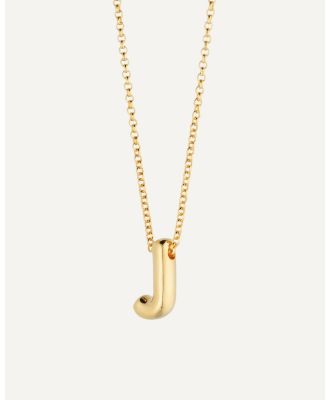 Avant Studio - Bubble Letter Necklace J - Jewellery (Gold) Bubble Letter Necklace J