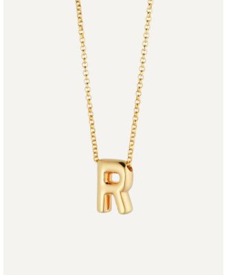 Avant Studio - Bubble Letter Necklace R - Jewellery (Gold) Bubble Letter Necklace R