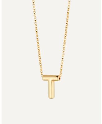 Avant Studio - Bubble Letter Necklace T - Jewellery (Gold) Bubble Letter Necklace T