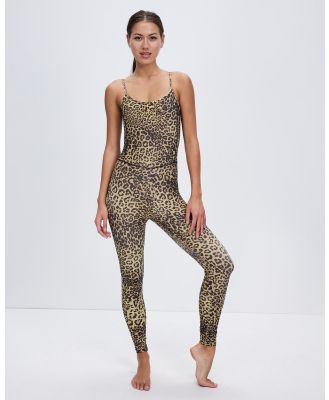AVE Active - Leopard Yoga One Piece - All onesies (Leopard Print) Leopard Yoga One-Piece