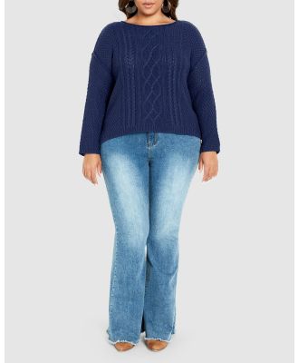 Avenue - Phoenix Sweater - Jumpers & Cardigans (Blue) Phoenix Sweater