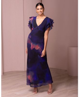 Azzurielle - Anisa V Neck Dress - Printed Dresses (Print) Anisa V Neck Dress