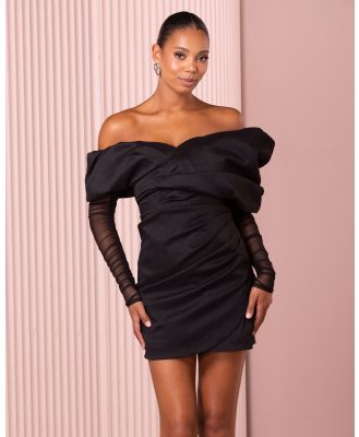 Azzurielle - Marley Off Shoulder Mini Dress - Dresses (Black) Marley Off Shoulder Mini Dress